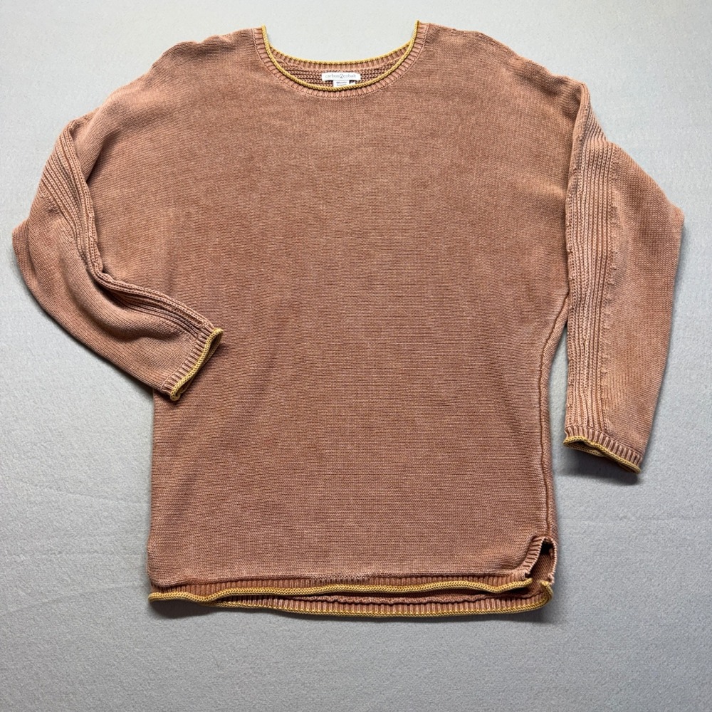 Carbon2Cobalt Mens Small Cotton Knit Dolman Sweater Clay